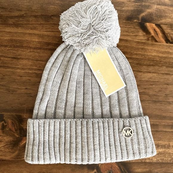 Michael Kors Accessories - New Michael Kors Gray Winter Knit Hat
